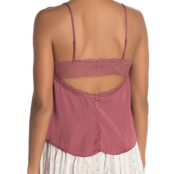 NWT Free People Beyond Me Cami in Deep Red NWT - Picture 3 of 5